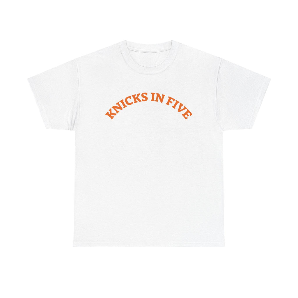 Knicks Five Basketball Fan Tee York Knicks Slogan Unisex
