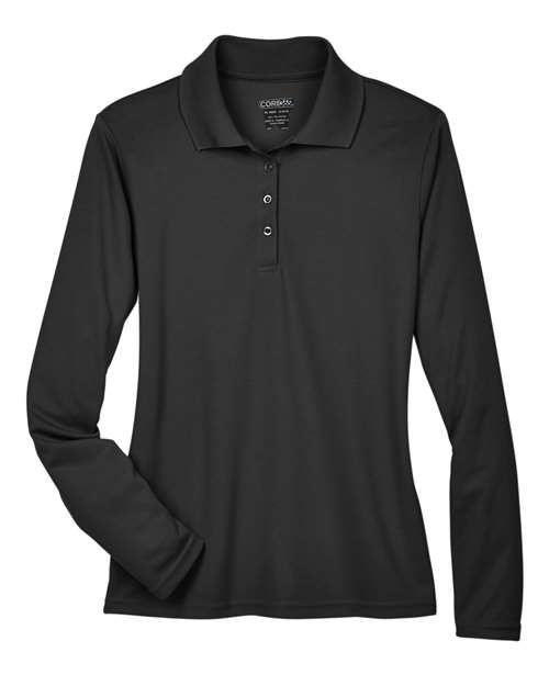 CORE365 Women's Pinnacle Performance Long Sleeve Piqué Polo