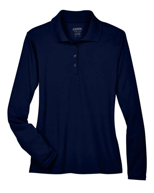 CORE365 Women's Pinnacle Performance Long Sleeve Piqué Polo
