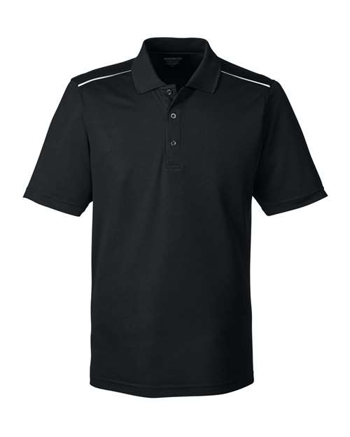CORE365 Men's Radiant Performance Piqué Polo with Reflective Piping