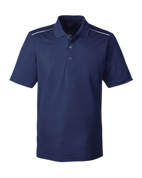 CORE365 Men's Radiant Performance Piqué Polo with Reflective Piping