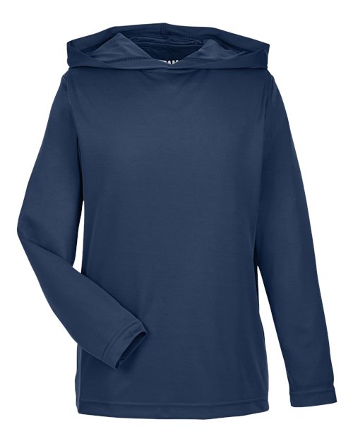 Team 365 Youth Zone Performance Hooded Long Sleeve T-Shirt