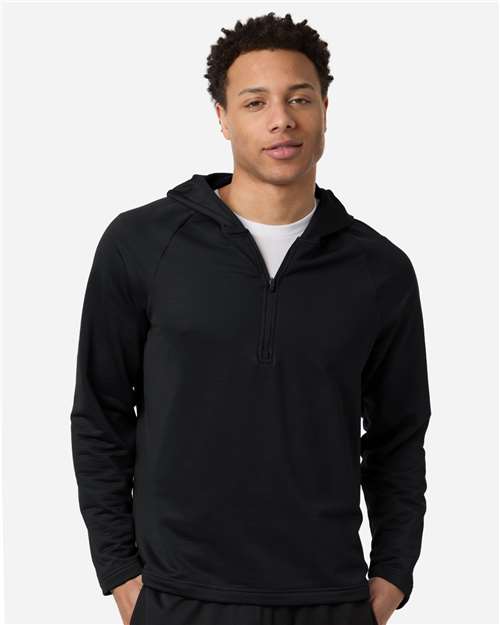 Team 365 Men's Qualify Quarter-Zip Hooded Pullover
