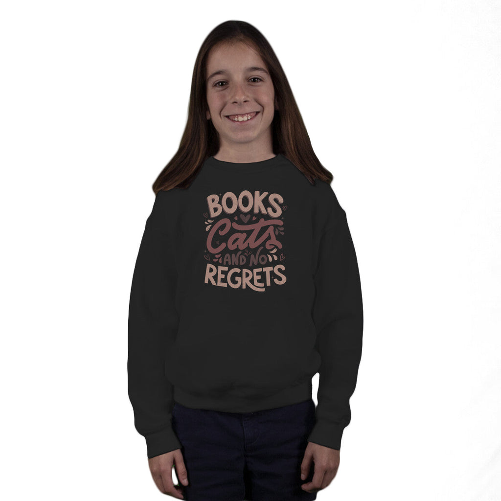 Books Cats And No Regrets Unisex