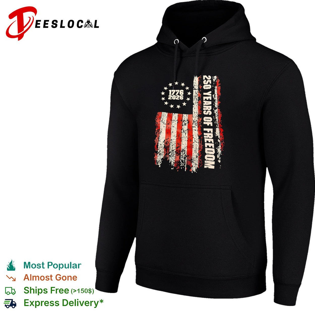 1776 2026 250 Years of Freedom American Flag United States Semiquincentennial shirt Unisex