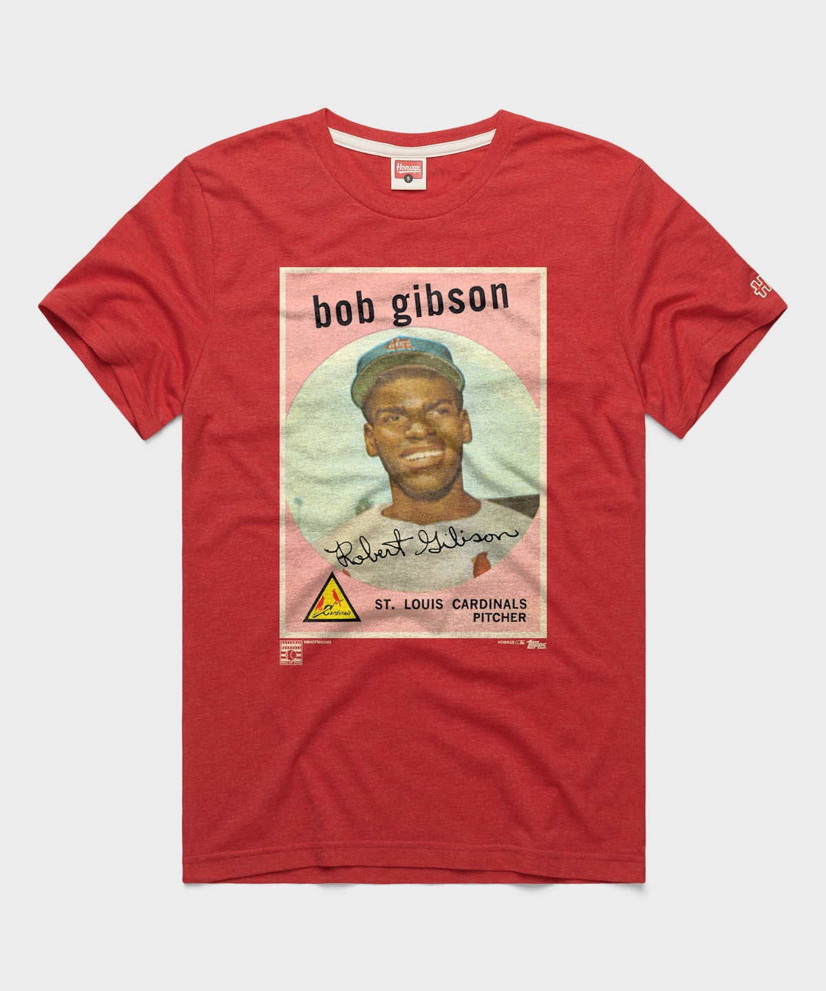 1959 Topps Baseball Bob Gibson Cardinals Unisex