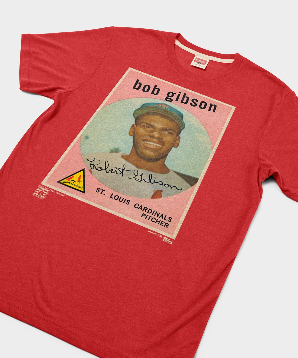 1959 Topps Baseball Bob Gibson Cardinals Unisex