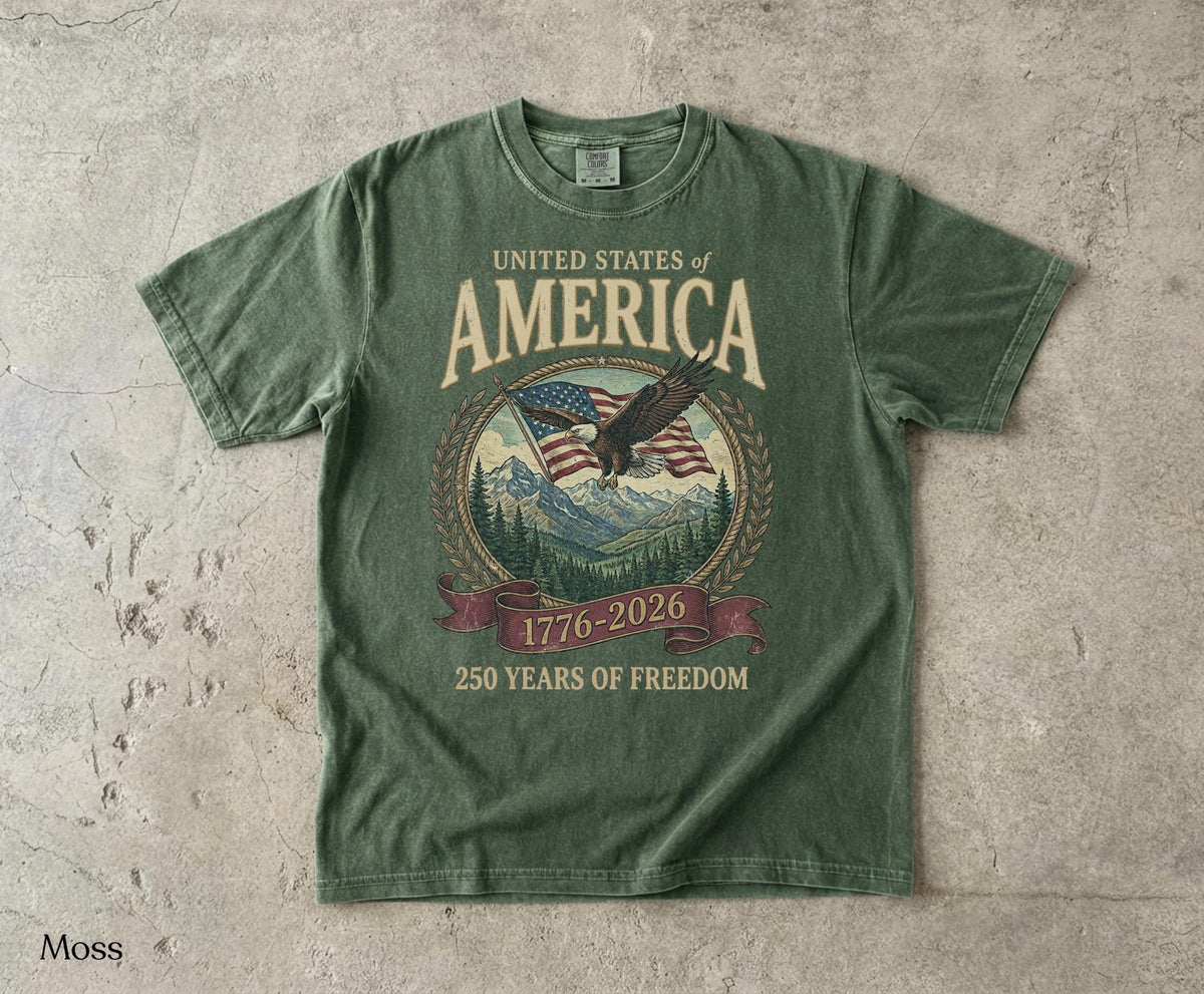 America 250th Anniversary 90s Comfort Colors Y2k Oversized Patriotic Usa Streetwear