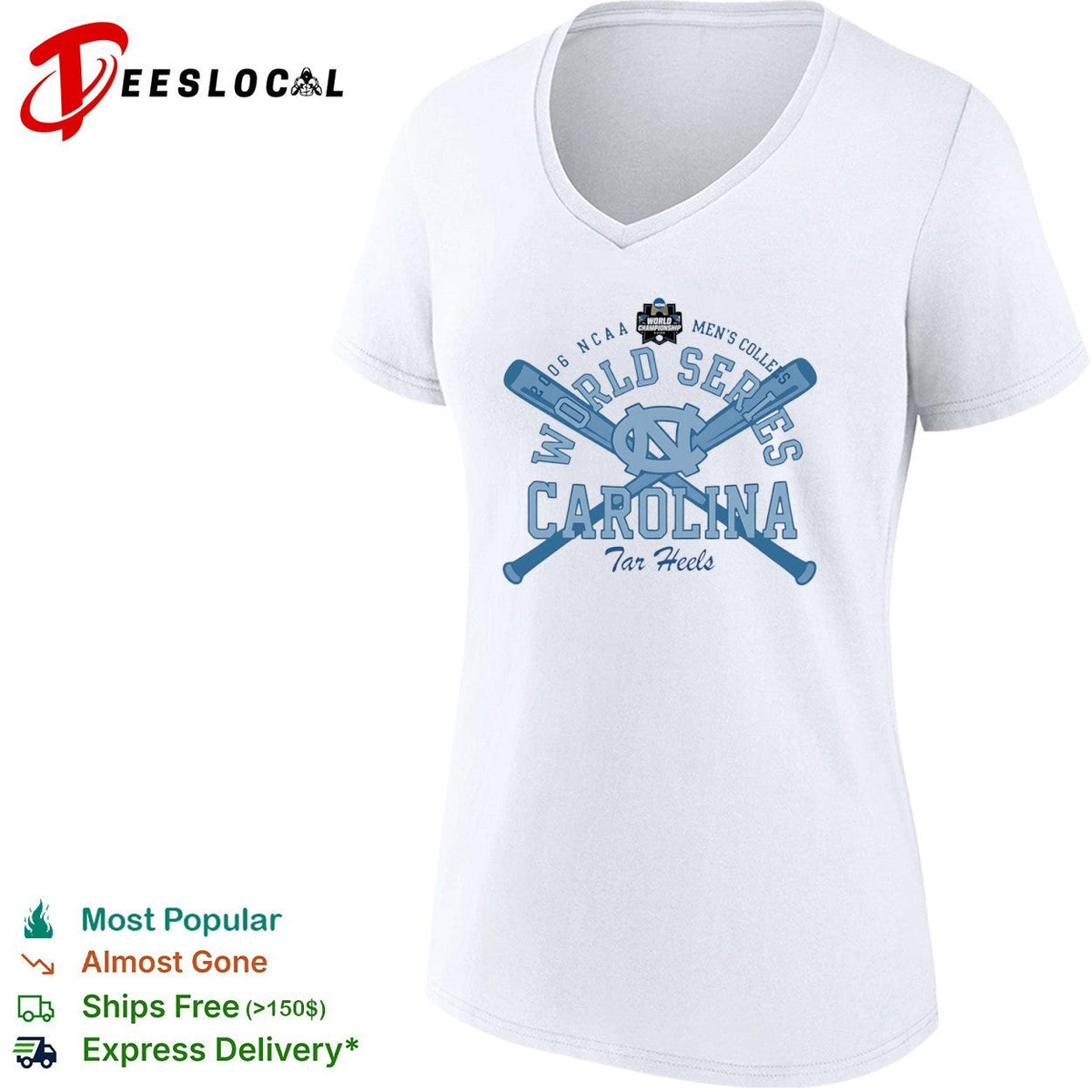 2006 NCAA World Series North Carolina Tar Heels Men College Baseball Team shirt Unisex