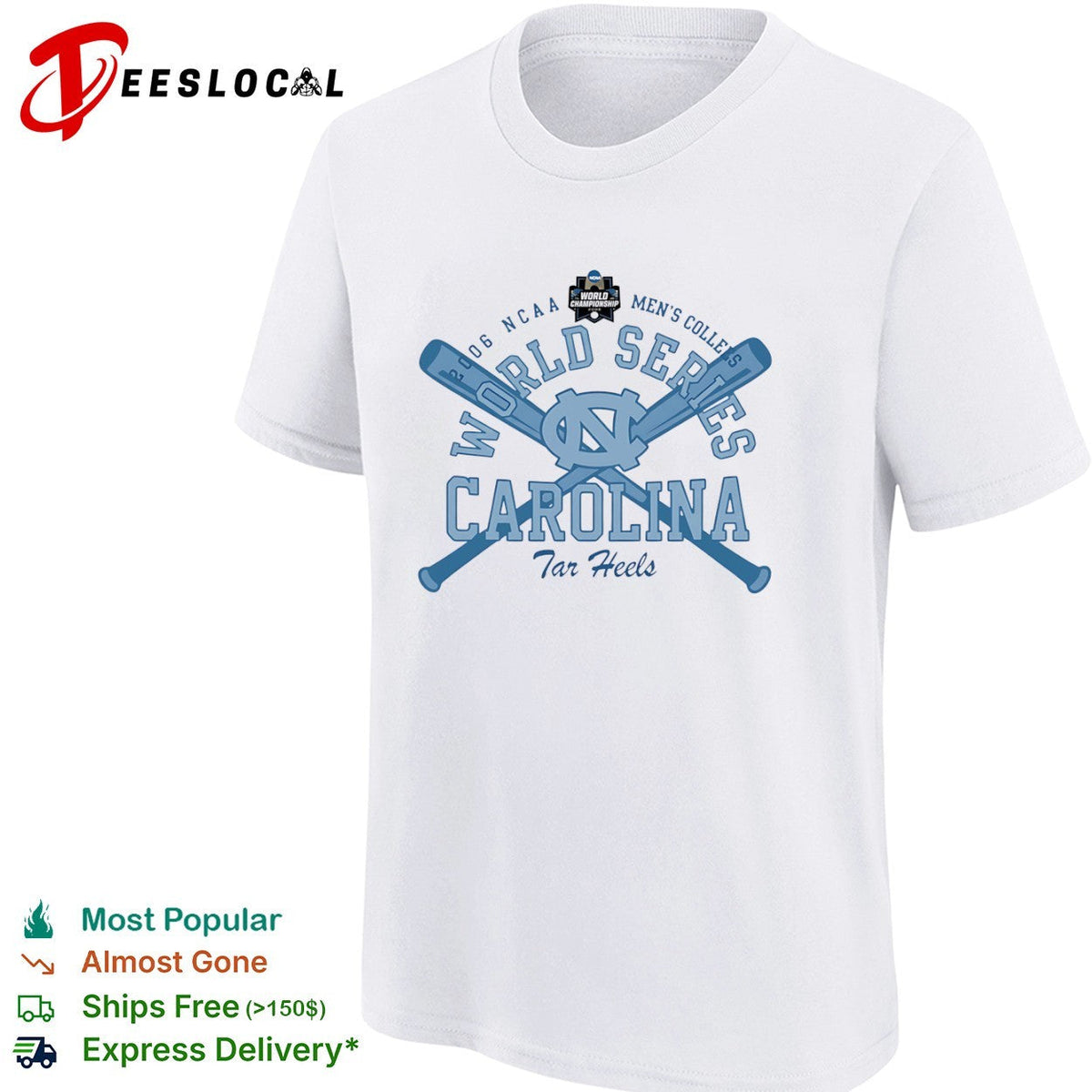 2006 NCAA World Series North Carolina Tar Heels Men College Baseball Team shirt Unisex