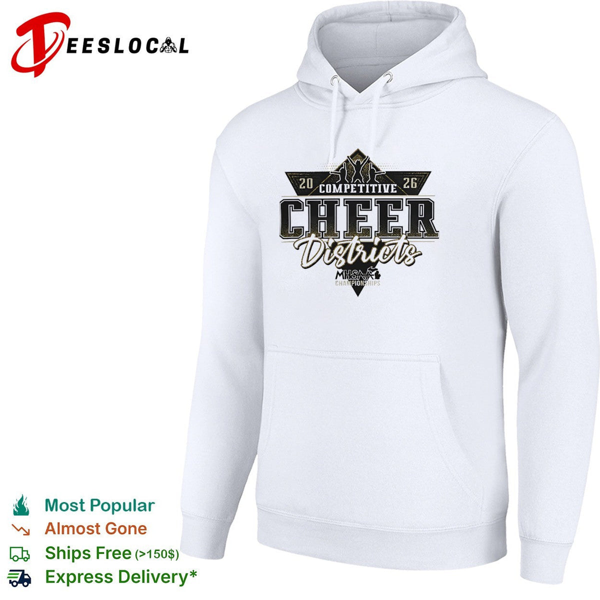 2026 Competitive Cheer Districts MHSAA Championships shirt Unisex