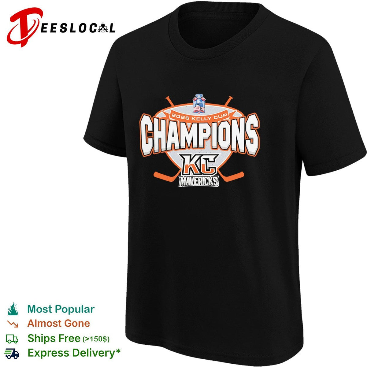 2026 Kelly Cup Champions Kansas City Mavericks KC Mavericks ECHL Hockey shirt Unisex