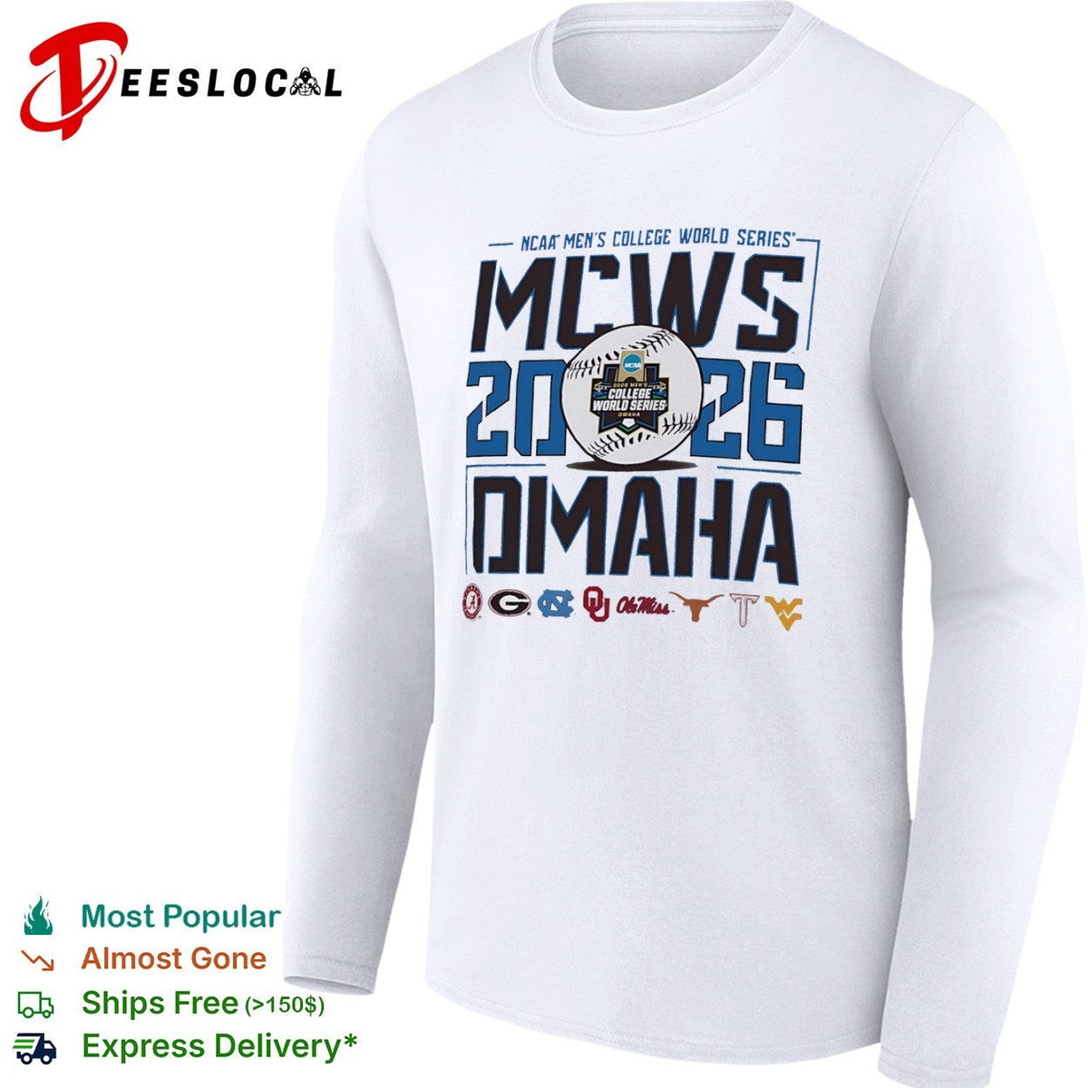 2026 NCAA Men’s College World Series MCWS Omaha shirt Unisex