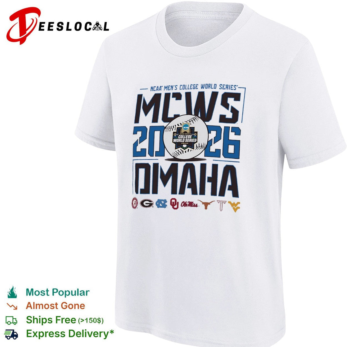 2026 NCAA Men’s College World Series MCWS Omaha shirt Unisex