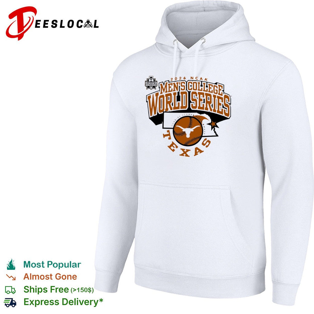 2026 NCAA Men’s College World Series Texas Longhorns Charles Schwab Field shirt Unisex