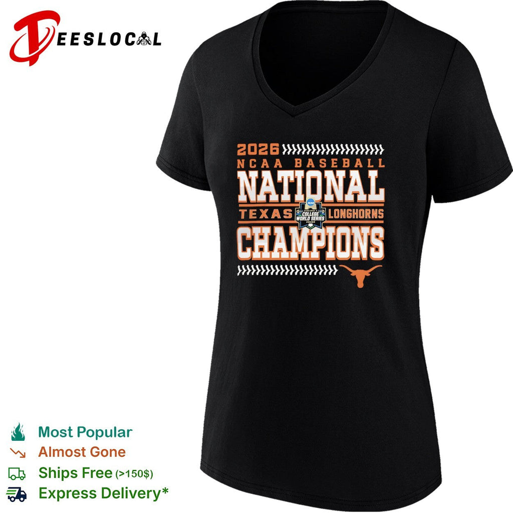 2026 Texas Longhorns NCAA Baseball National Champions shirt Unisex