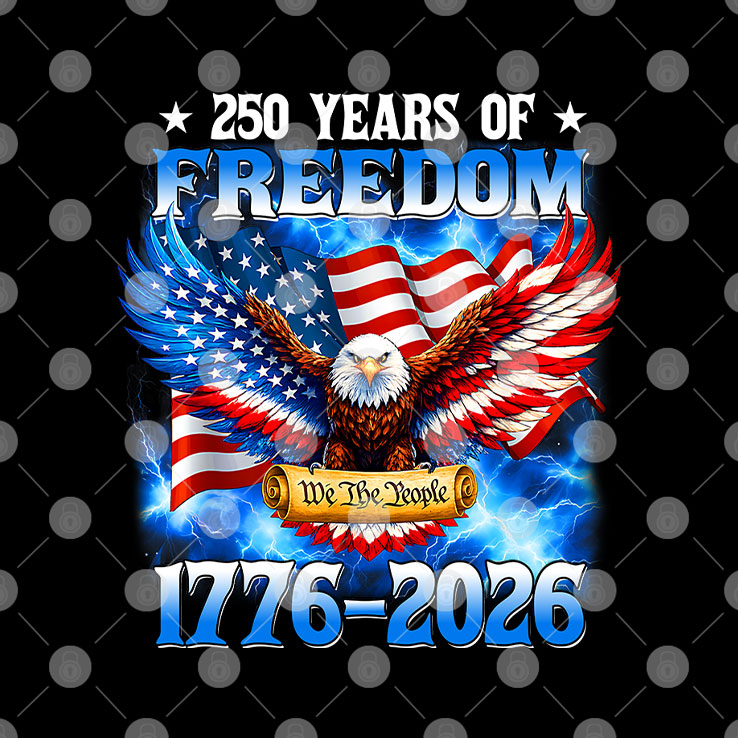 250 Years Of Freedom American 1776 2026 250th USA Birthday Shirt Unisex