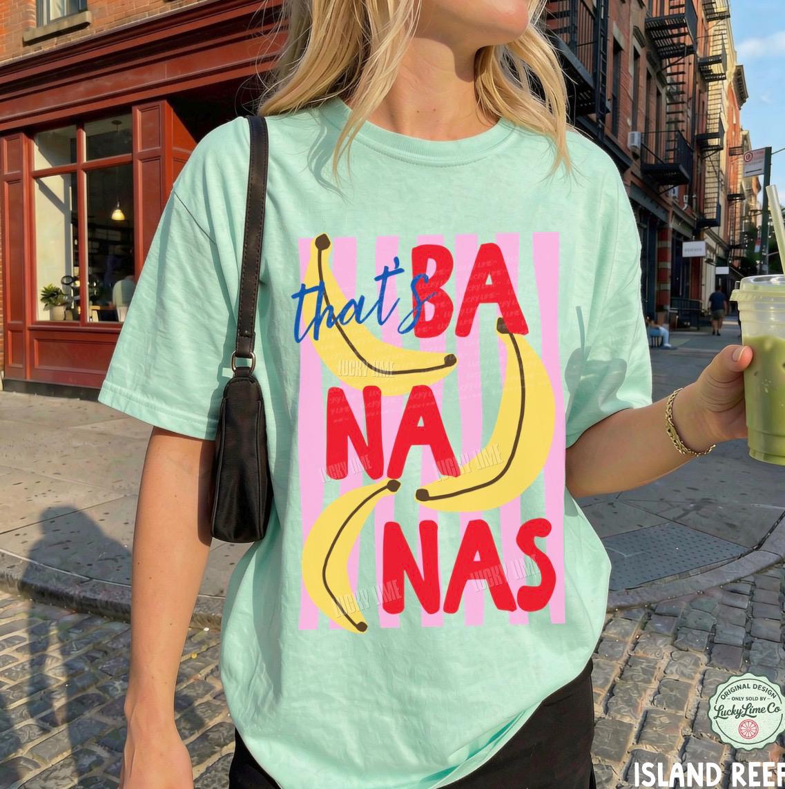 Bananas Summer Fruit Food Pun Retro Banana Summer Comfort Colors