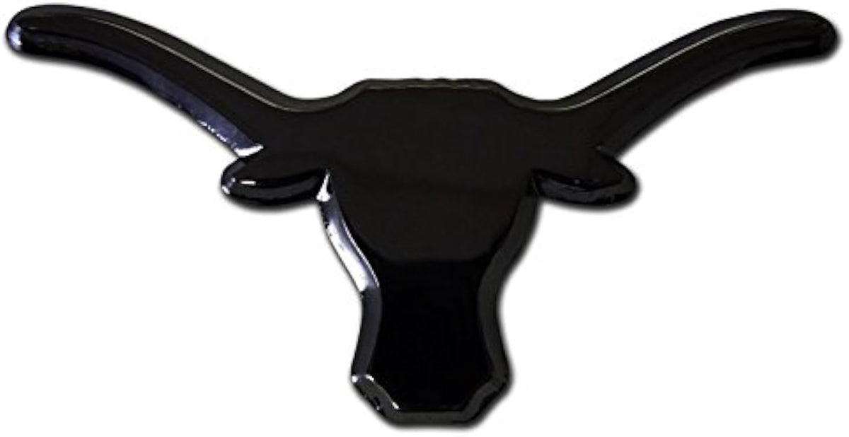 Texas UT Longhorns Metal Auto Emblem Longhorns (Black) Unisex
