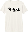 Funny Halloween Dog Ghost Premium Tri-Blend T-Shirt