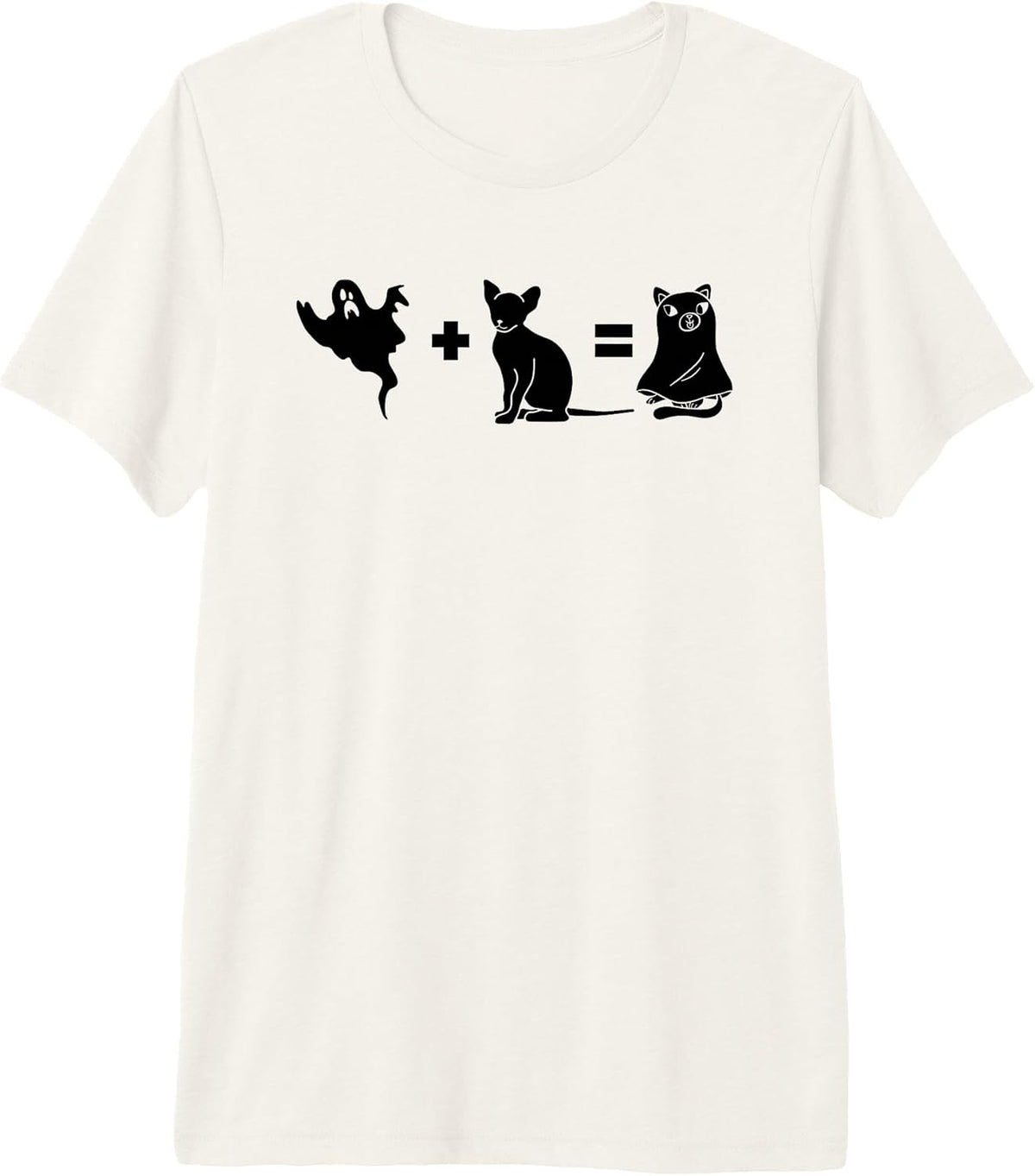 Funny Halloween Dog Ghost Premium Tri-Blend T-Shirt