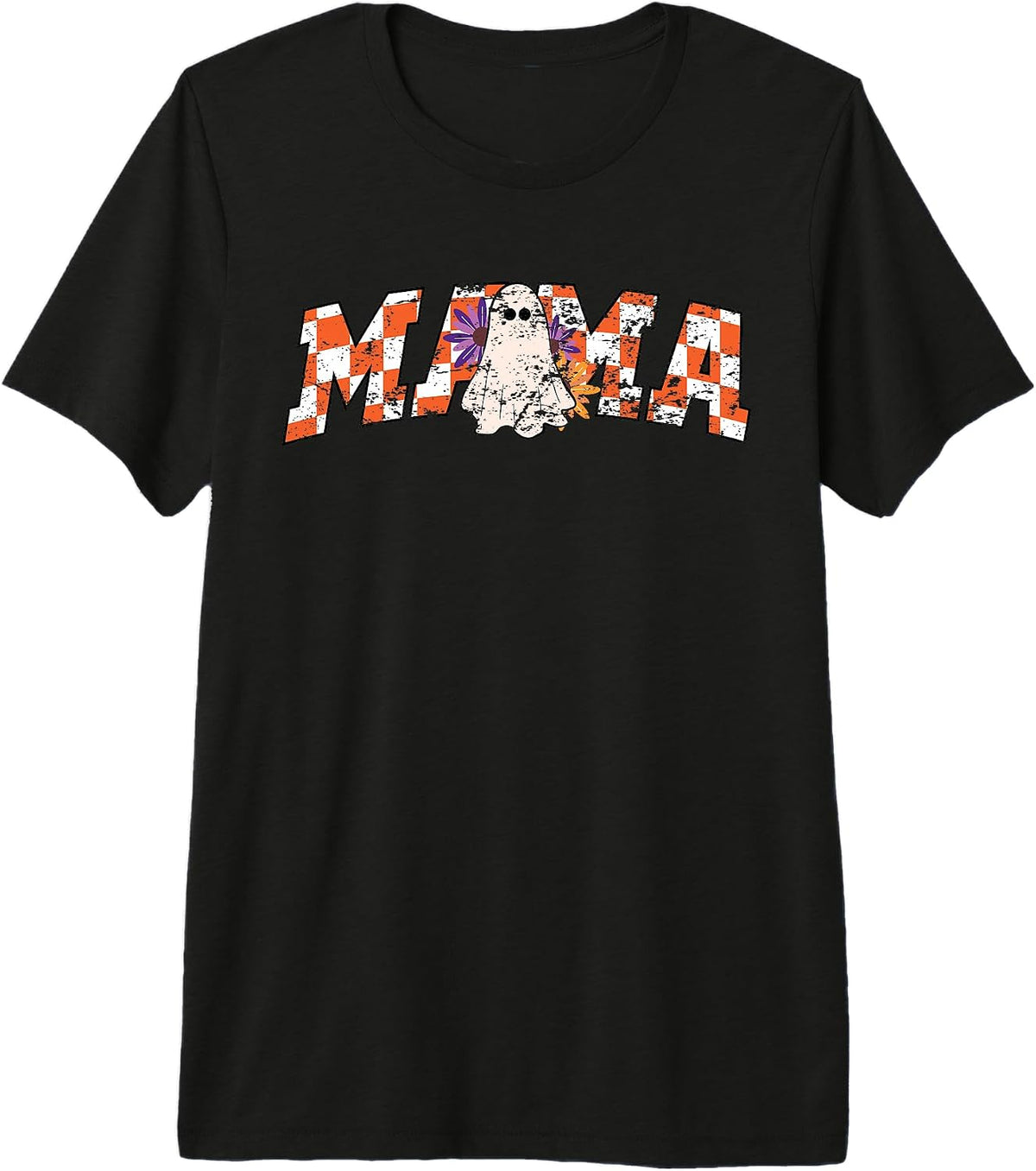 Halloween Mama Spooky Cute Ghost Halloween Mom life Premium Tri-blend T-Shirt