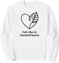 Fall Vibes Retro Autumn Pumpkin Leaves Cozy Season Sweatshirt