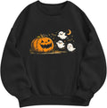 Halloween Sweatshirt Women Ghost Pumpkin Cute Spooky Season Tops