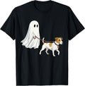 Ghost Walking Dog Ghost Jack Russell Terrier Halloween T-Shirt
