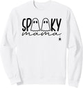 Spooky Mama - Halloween Ghost Web Mom Spider Sweatshirt