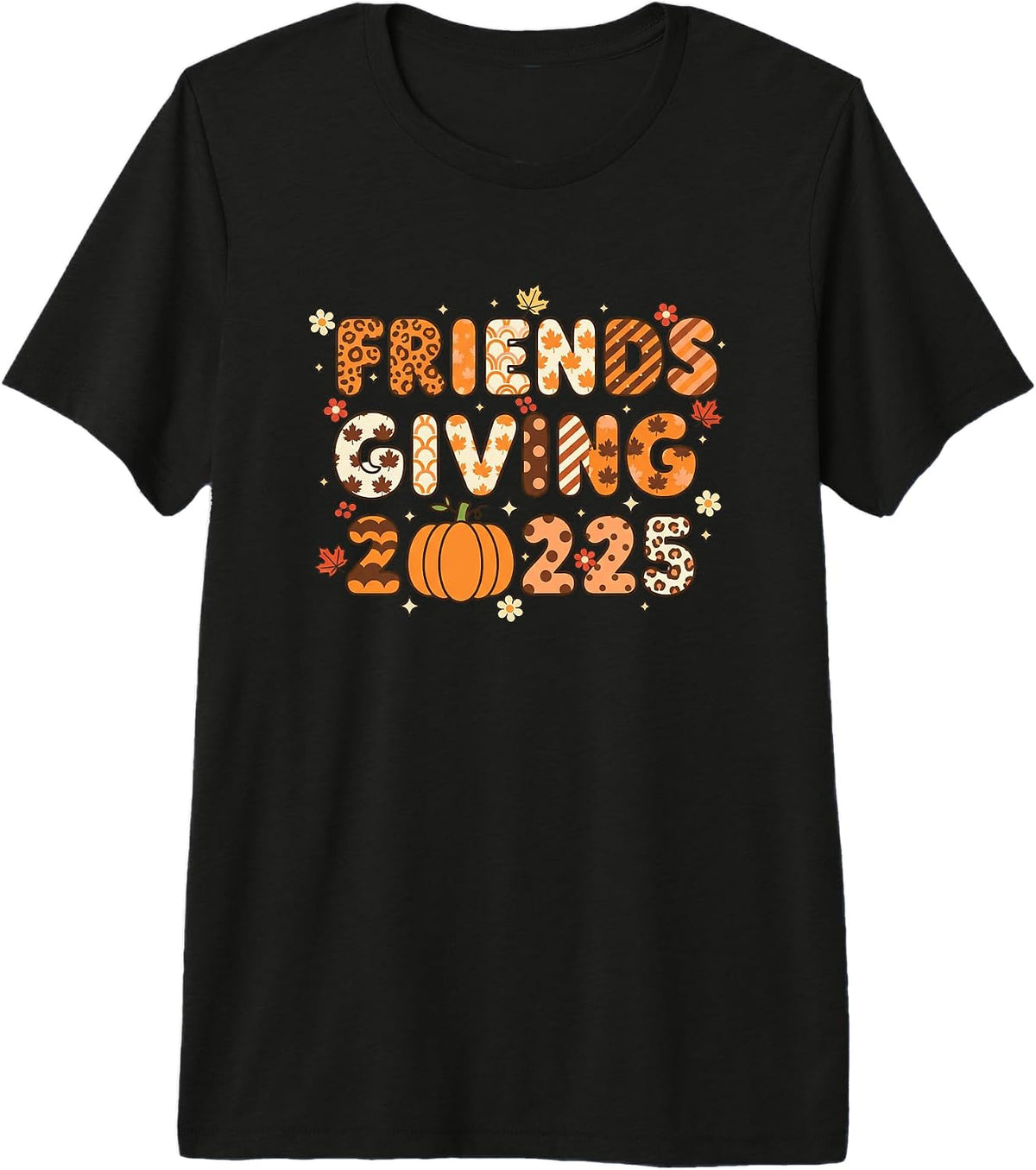 Friendsgiving 2025 Friends Giving Pumpkin Patch Fall Squad Premium Tri-Blend T-Shirt