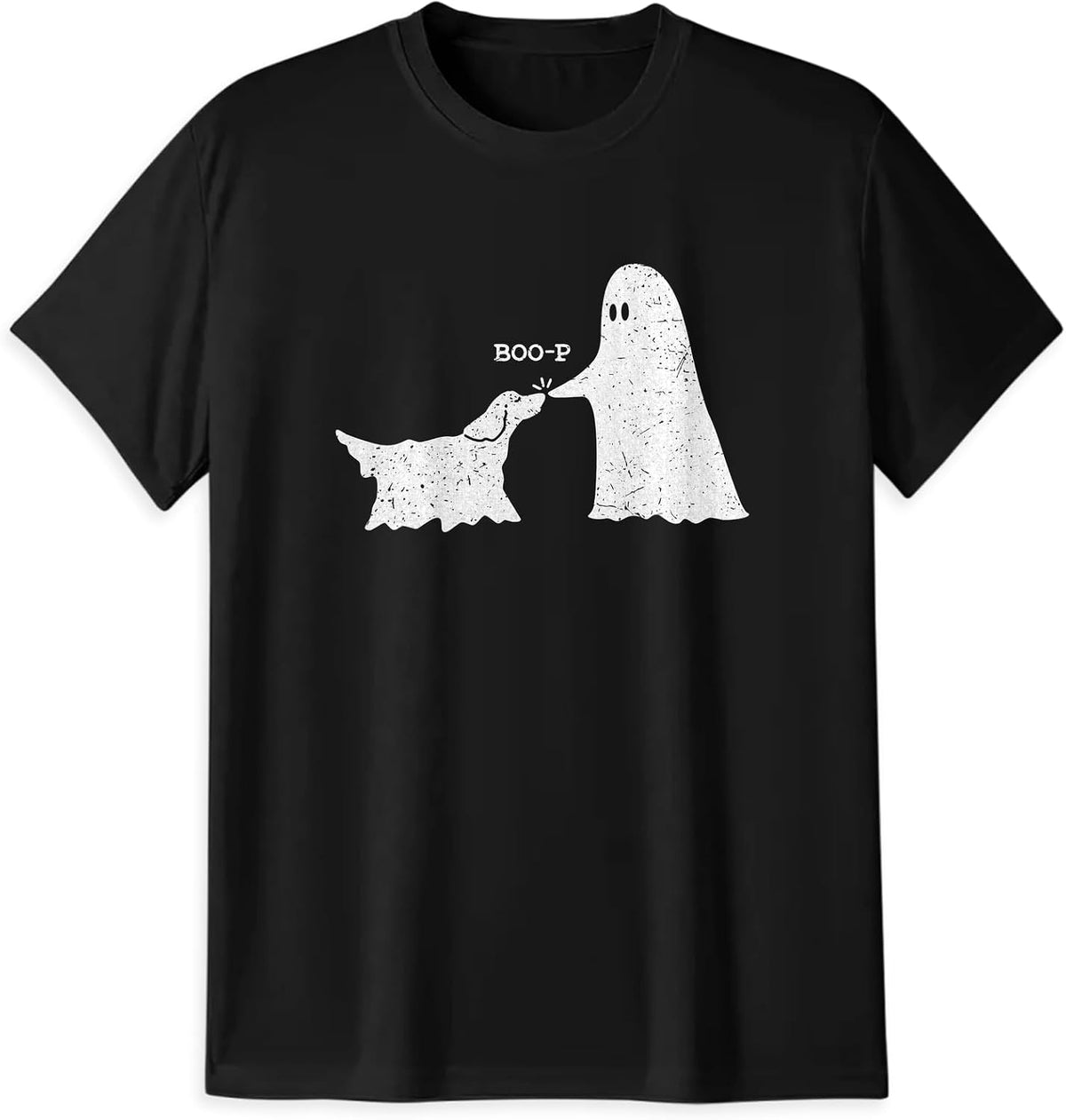 Boop Ghost Dog Halloween T-Shirt, Funny Puppy Costume Tee