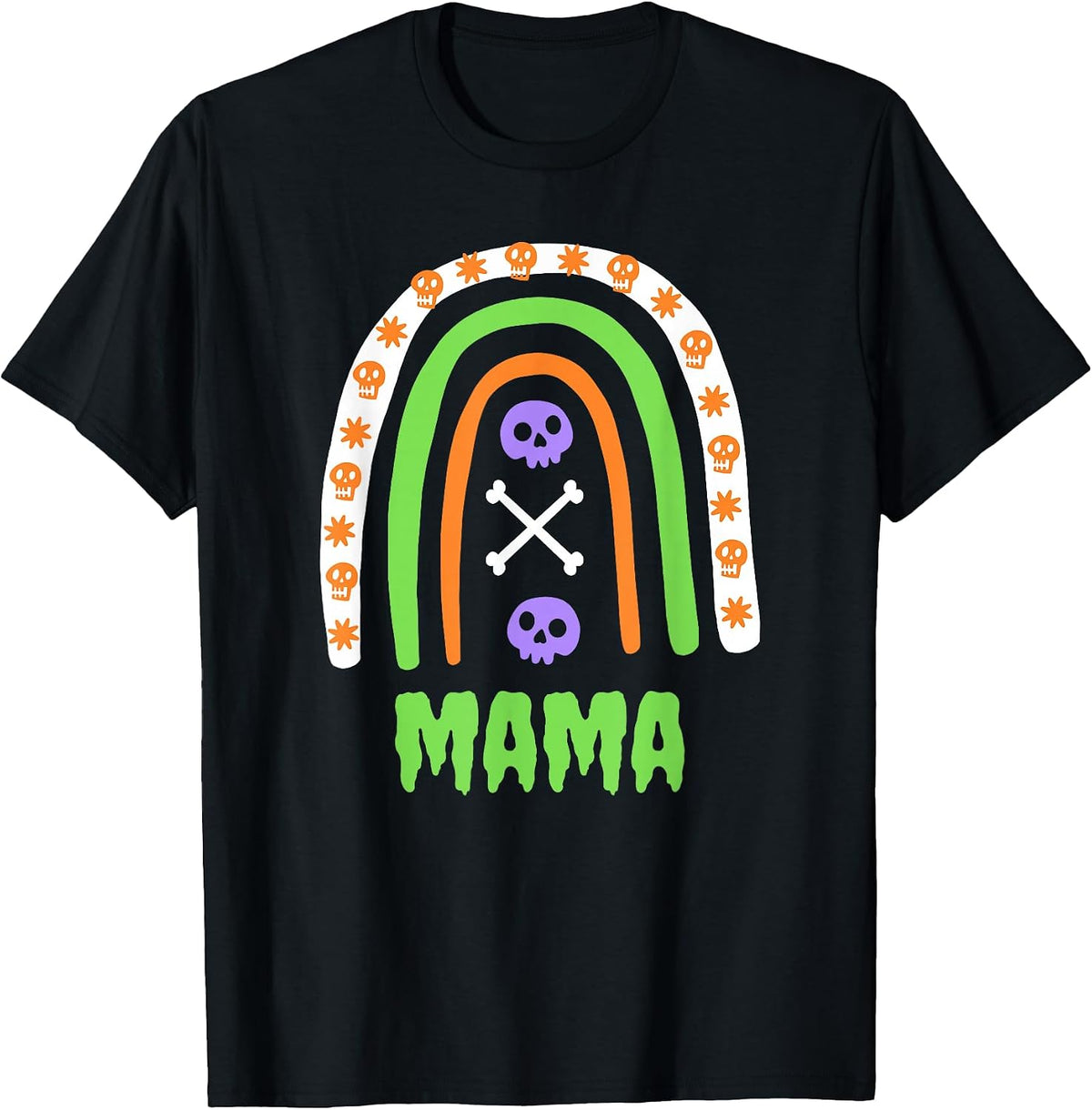 Mama Halloween Spooky Autumn Fall Trendy Goth and Gothic T-Shirt