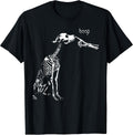Boop Funny Dog Skeleton Boop Halloween Night Dog Graphic T-Shirt