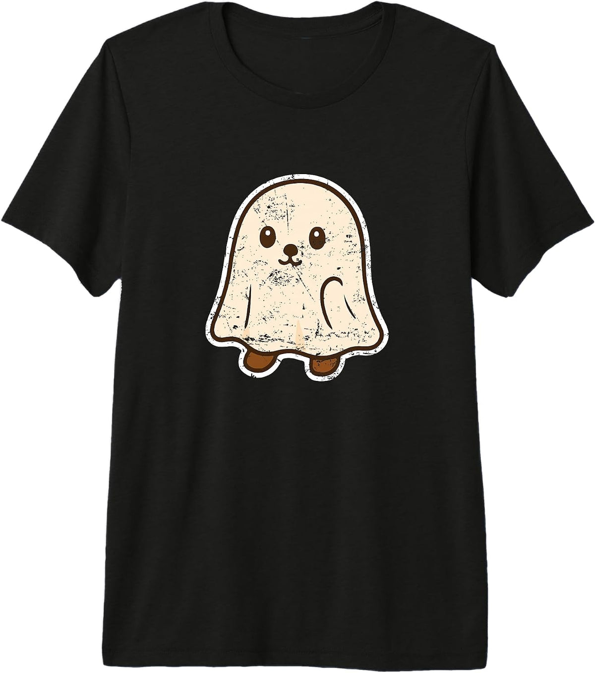 Cute Ghost Pup Halloween Premium Tri-Blend T-Shirt