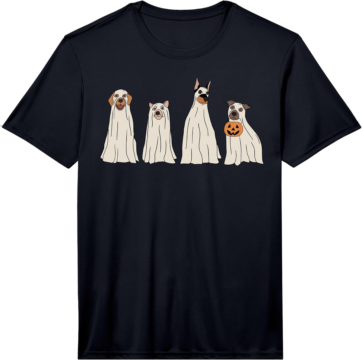 Halloween Ghost Dog Spooky Season Performance T-Shirt