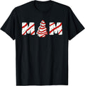 Christmas Tree Cake Matching Family Party Pajama Mom T-Shirt