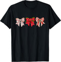 Christmas Coquette Bows T-Shirt