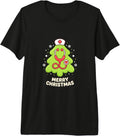 Nurse Holiday Merry Christmas Tree Stethoscope Premium Tri-Blend T-Shirt