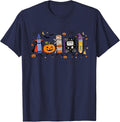 Cute Halloween School Supplies Teachers Kids Students T-Shirt