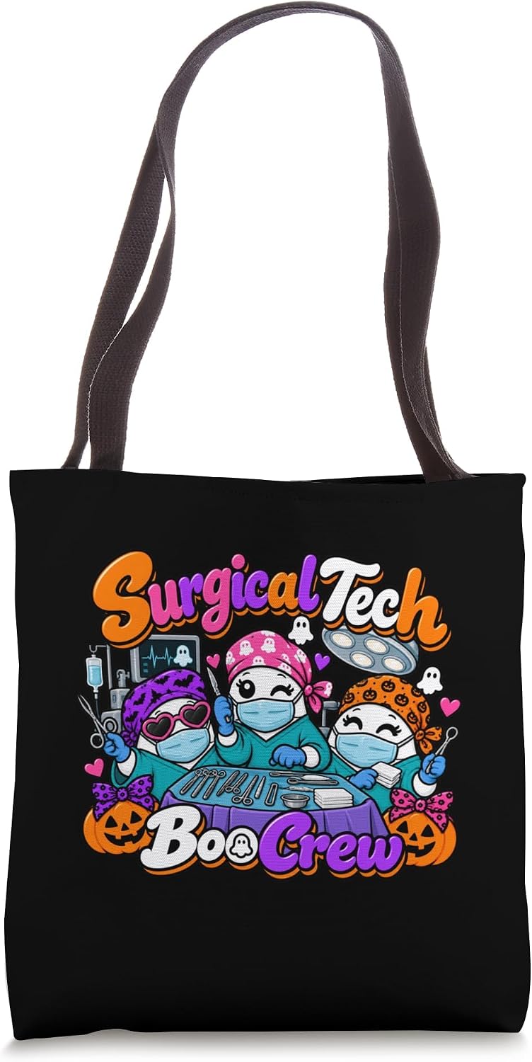 Surgical Tech Boo Crew Matching Halloween Tote Bag