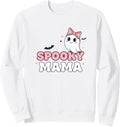 Spooky Mama Mom Halloween Cute Ghost Spooky Mom Sweatshirt