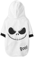 Dog Halloween Hoodies Pet Cute Ghost Costume Outfit for Dogs Cats Puppy T-Shirt Clothes (S)