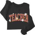 Halloween Teacher Sweatshirt Cute Ghost Teacher Spooky Season Teachers Gift
