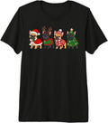 Christmas French Bulldog Dogs in Costume Cute Dog Christmas Premium Tri-Blend T-Shirt