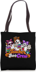 Teacher Boo Crew Matching Halloween Ghost Educatior Tote Bag