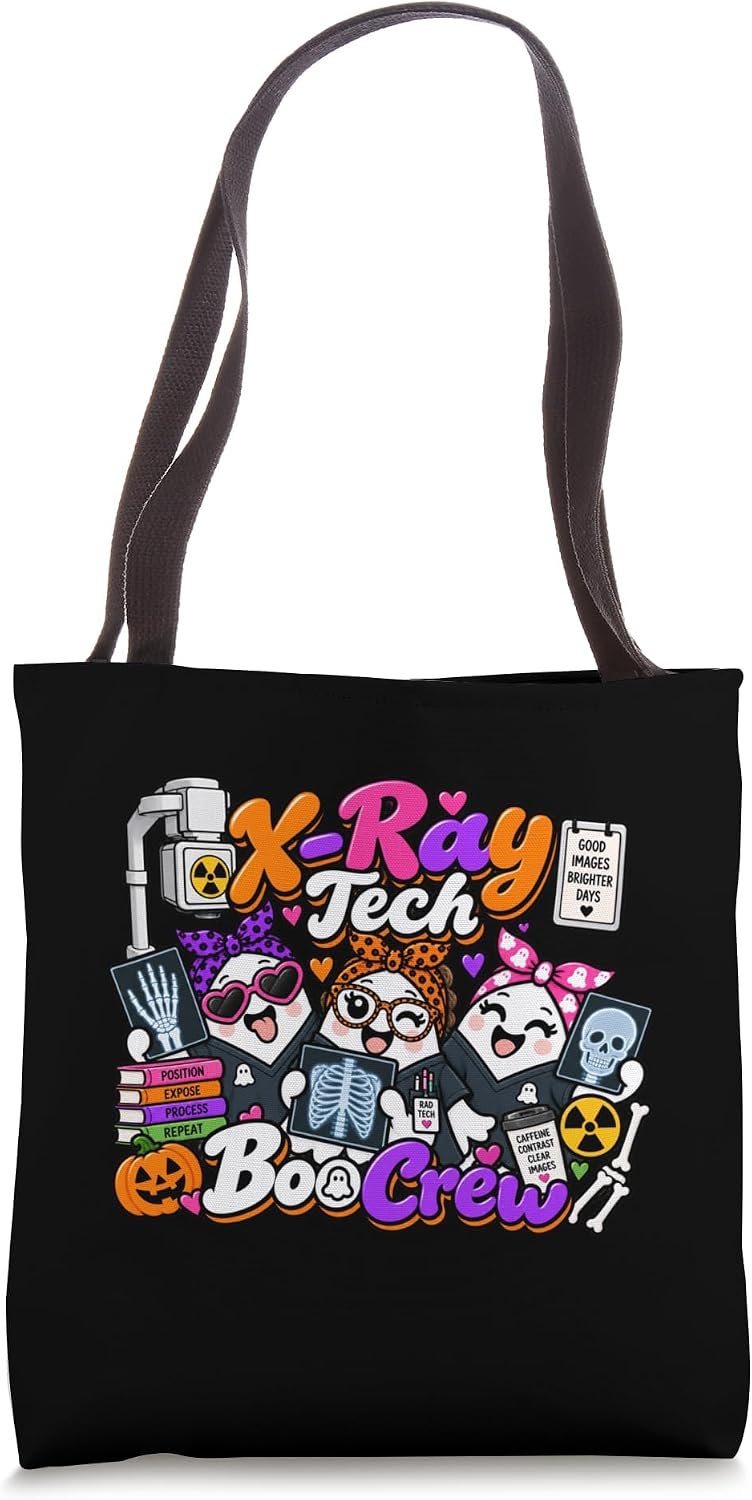 X-Ray Tech Boo Crew Ghost Matching Halloween Office Tote Bag