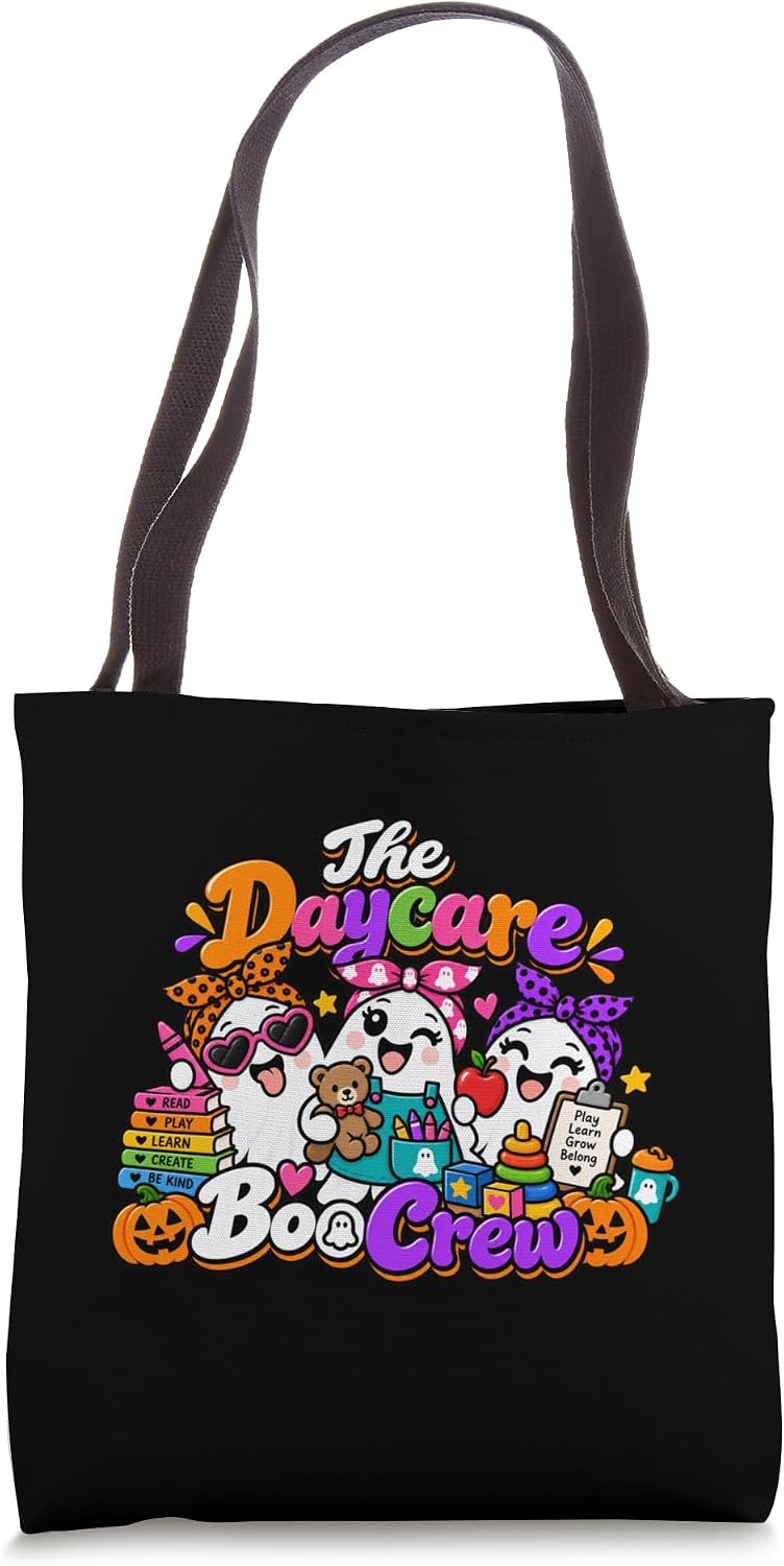 The Daycare Boo Crew Matching Halloween Tote Bag