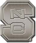 NCAA Standard Antique Nickel Auto Emblem for Car/Truck/SUV Unisex