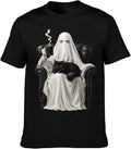 Skeleton Boojee Ghost Shirts Retro Funny Halloween Shirt Graphic Spooky Season Short Sleeve Top